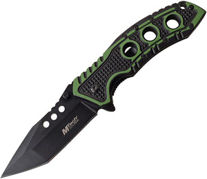 MTech Linerlock A/O Green Assisted Folding Knife 1059gn