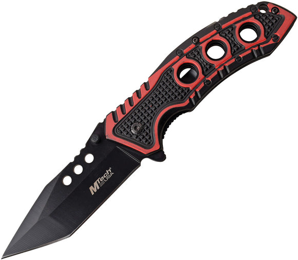 MTech Linerlock A/O Red Assisted Folding Knife 1059rd