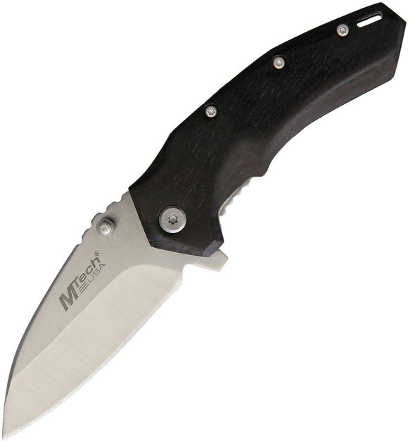 MTech Linerlock A/O Black Handle Folding Knife 1158BK