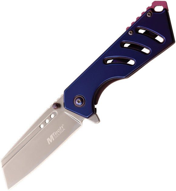 MTech Framelock Pocket Knife A/O Purple Aluminum Folding Stainless A1174PL
