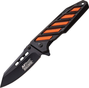 MTech Linerlock Black/Orange A/O Assisted Folding Knife 900bo