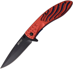 MTech Linerlock A/O Red Assisted Folding Knife 993rd
