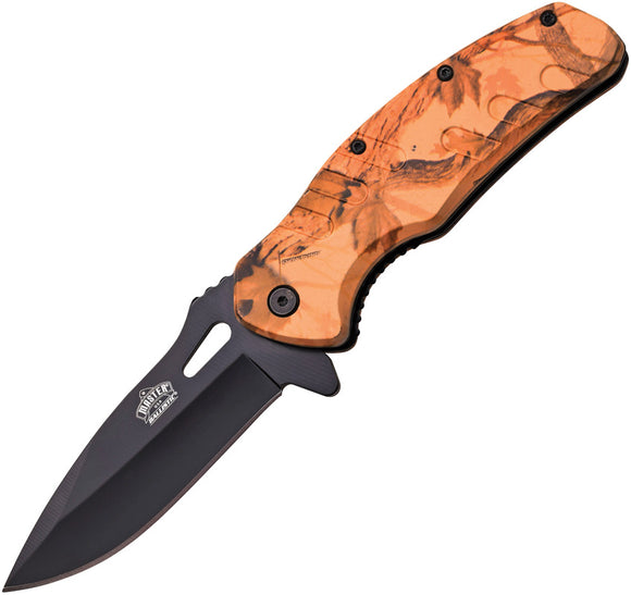 Master USA Linerlock A/O Brown Camo Assisted Folding Knife 024bc