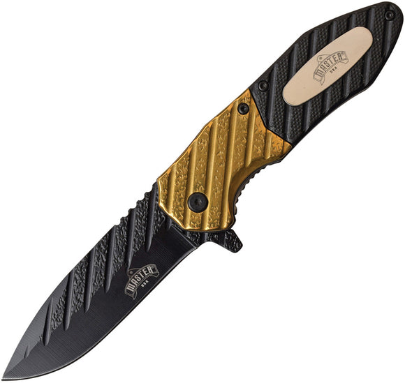 Master USA Linerlock A/O Gold Assisted Folding Knife 059gd