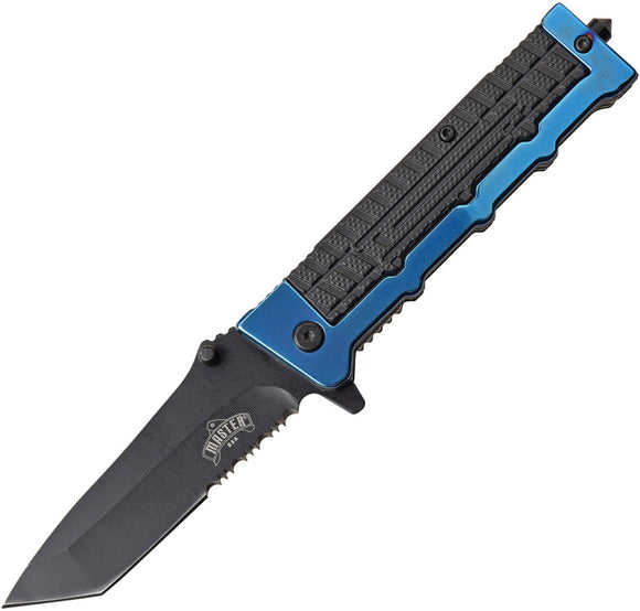 Master USA Linerlock A/O Blue Assisted Folding Knife 060bl