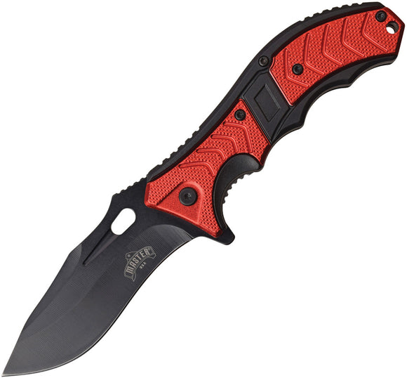 Master USA Linerlock A/O Red Assisted Folding Knife 064rd