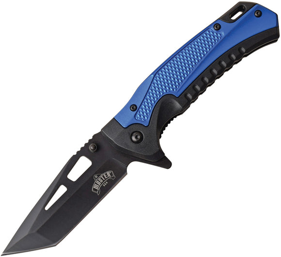 Master USA Linerlock A/O Blue Assisted Folding Knife 078bl