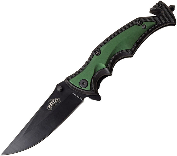 Master USA Linerlock A/O Green Assisted Folding Knife 088gn