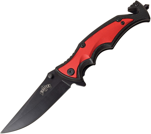 Master USA Linerlock A/O Red Assisted Folding Knife 088rd