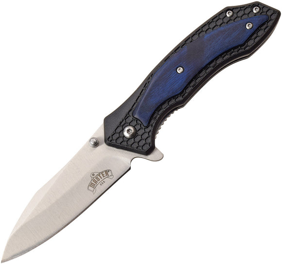Master USA Blue Linerlock A/O Assisted Opening Folding Knife 096bl