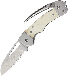 Myerchin Generation 2 Captain White Bone Folding Stainless Pocket Knife AF300P