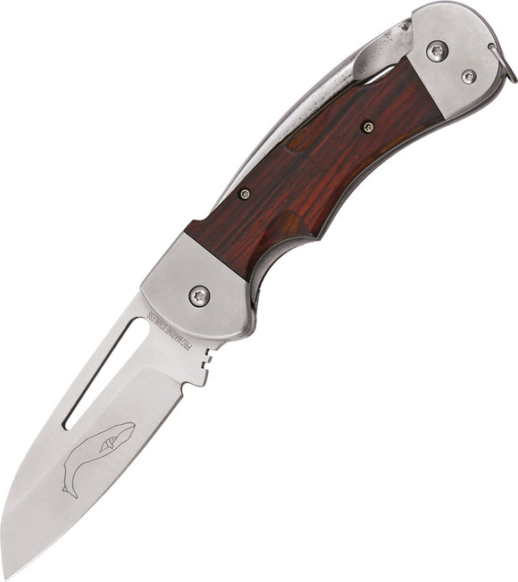 Myerchin Generation 2 Captain Brown Wood Folding Stainless Pocket Knife BW300