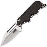 SOG Instinct Mini Satin Stainless Fixed Blade Black G10 Handle Knife