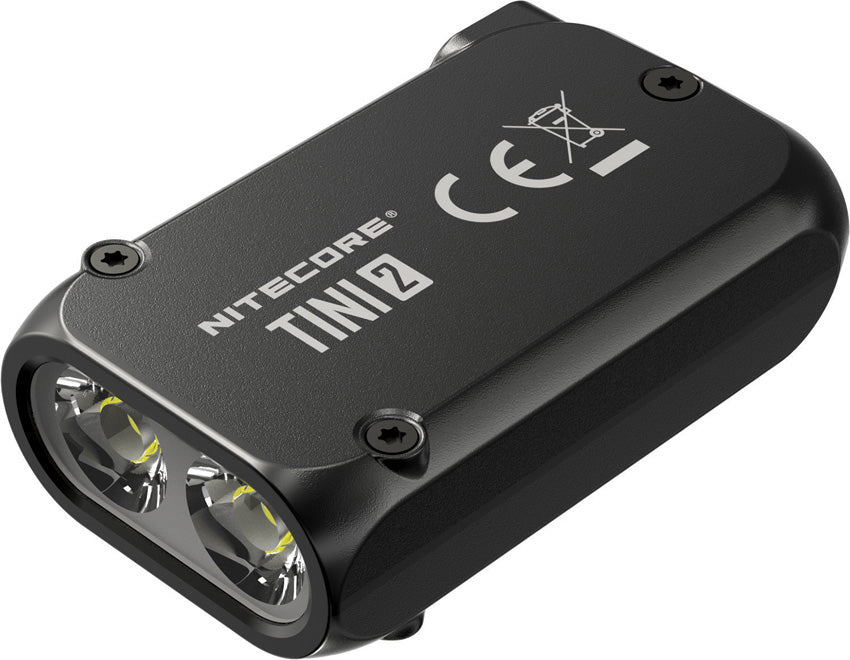 Nitecore - TINI2 SS Stainless Steel - Portachiavi Ricaricabile USB - 500 lumens e 89 metri - Torcia Led