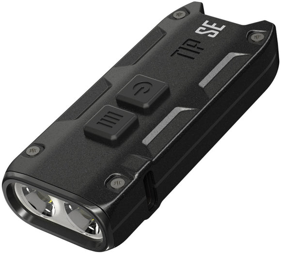 Nitecore TIP SE Keychain Black Aluminum Water Resistant Flashlight TIPSEB