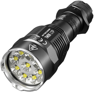 Nitecore TM9K LTP Gray Aluminum Water Resistant Flashlight TM9KLTP