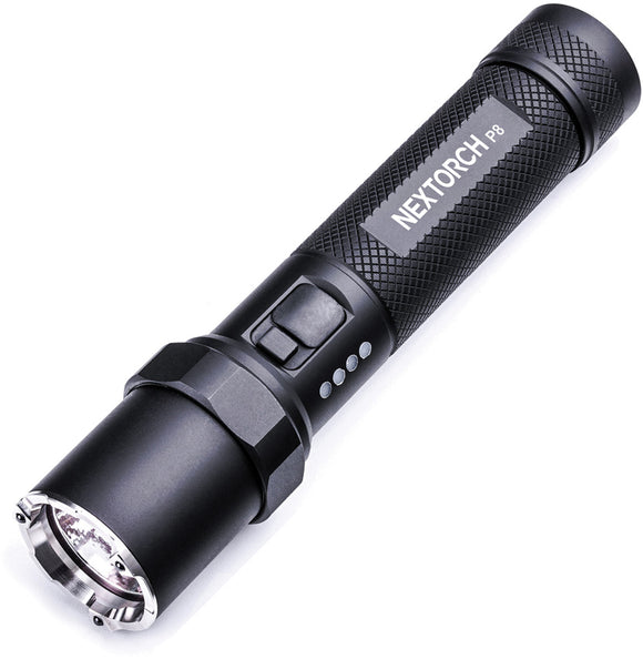 Nextorch P8 Black Aluminum Water Resistant Flashlight P8