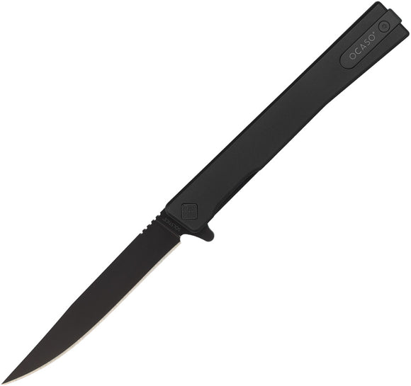 Ocaso Solstice Linerlock Black Titanium Folding S35VN Clip Pt Pocket Knife 10CTB