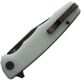 Ocaso Strategy Linerlock Jade G10 Folding Bohler K110 Clip Pt Pocket Knife 29JGB