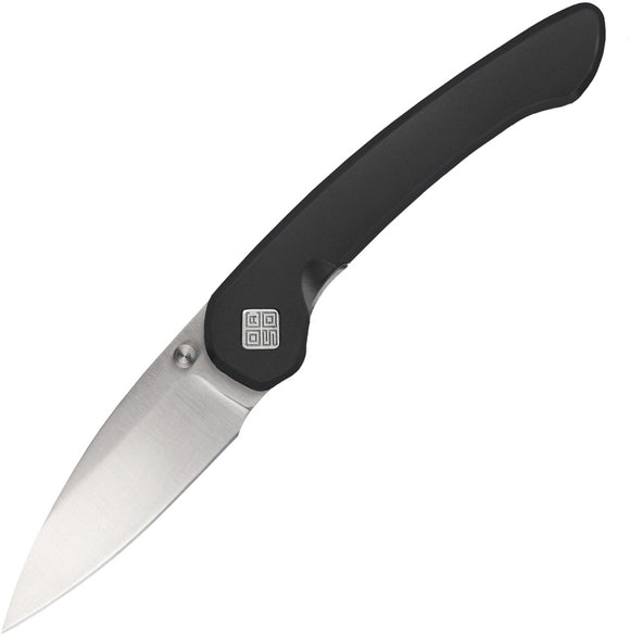 Ocaso Seaton Large Linerlock Black Stainless Steel Folding AUS-10A Knife 42SLB