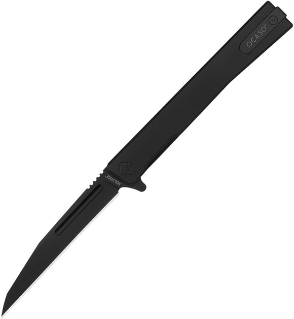 Ocaso Solstice Linerlock Black Titanium Folding S35VN Pocket Knife 8WTB