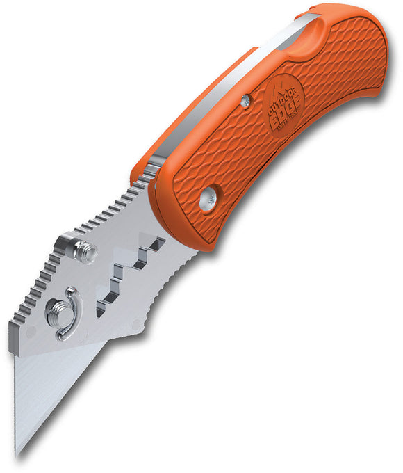 Outdoor Edge BOA Lockback Orange GRN Utility Box Cutter Knife OB10C