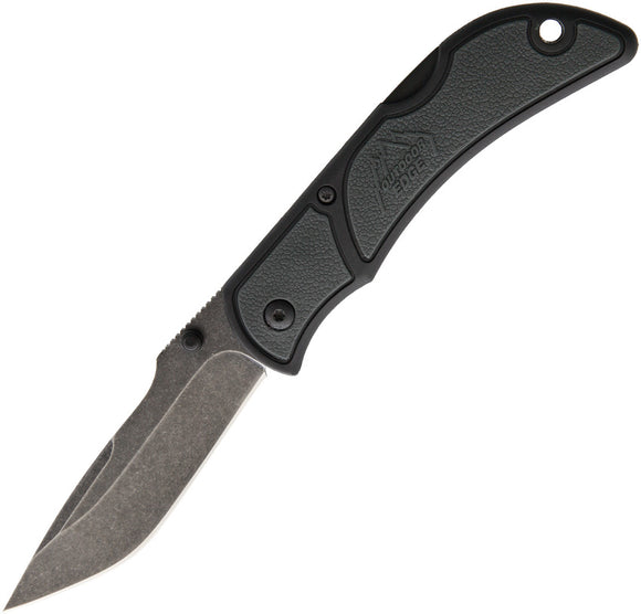 Outdoor Edge Chasm Lockback Medium Gray Folding Pocket Knife CHY33