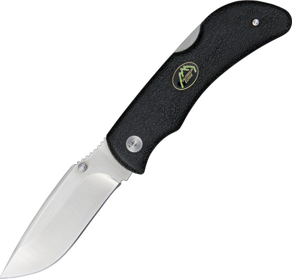 Outdoor Edge Black Grip Lite Lockback AUS-8 Stainless Blade Folding Knife GL10
