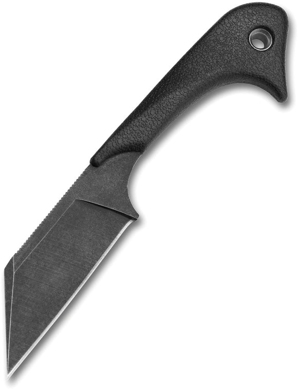 Outdoor Edge Le Hawk Black TPR 8Cr14MoV Fixed Blade Knife w/ Belt Sheath 40C