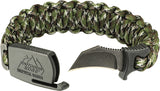 Outdoor Edge Paraclaw Camo Medium Stainless Knife Paracord Survival Bracelet Tool PCC80D