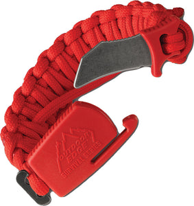 Outdoor Edge Paraclaw Trainer Red Medium Knife Paracord Bracelet Tool PCT80D