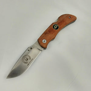 Outdoor Edge Pocket Lite Lockback Wood Folding Stainless Pocket Knife PL10WB