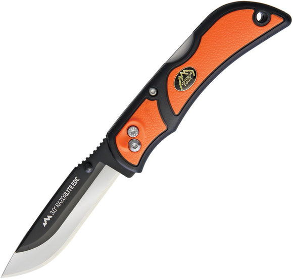 Outdoor Edge Razor Lite EDC Lockback Orange Stainless Folding Knife RLB130