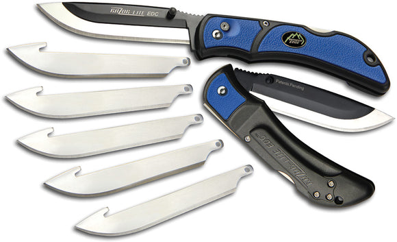 Outdoor Edge Razor Lite EDC Blue & Black Handle Stainless Folding Knife RLU40C