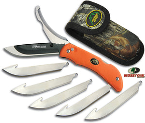 Outdoor Edge Razor Pro Orange Stainless Folding Knife w/ Sheath RO20