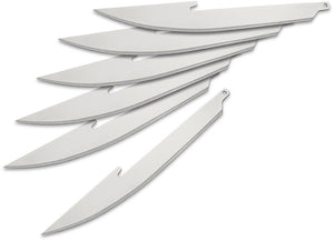 Outdoor Edge 6pc Folding Pocket Knife Boning Fillet Replacement Blades RR506