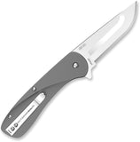 Outdoor Edge Razor VX1 Linerlock A/O Gray Aluminum Folding Pocket Knife VX130A