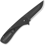 Outdoor Edge Razor VX1 Linerlock A/O Black Aluminum Folding Pocket Knife VX130B