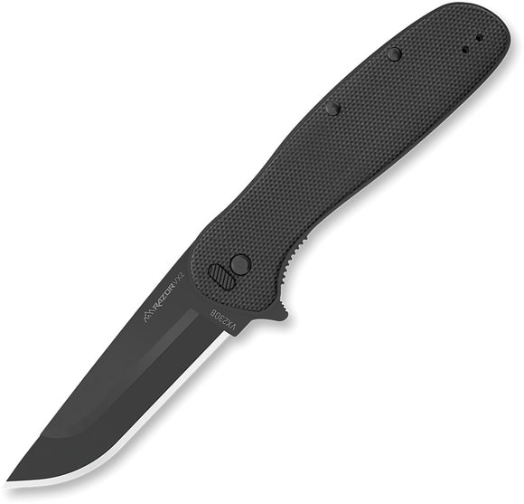 Outdoor Edge Razor VX2 Linerlock A/O Black G10 Folding Pocket Knife VX230B