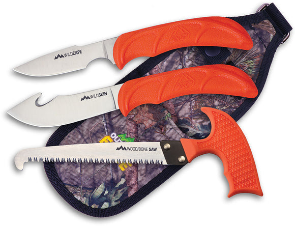 Outdoor Edge Wild Guide Field Hunting Skinner Saw Caping Dressing Kit WG10C