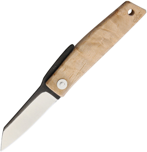Ohta Knives FK5 Maple D2 Friction Folding Knife 5m