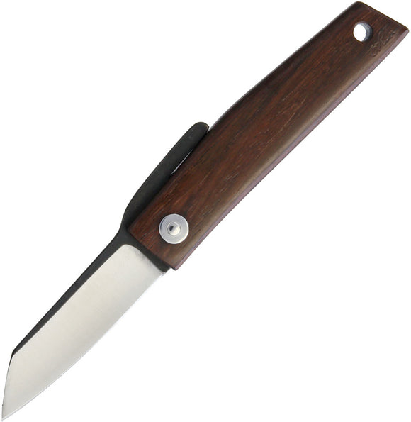 Ohta Knives FK5 Rose Wood D2 Frictions Folding Knife 5RW