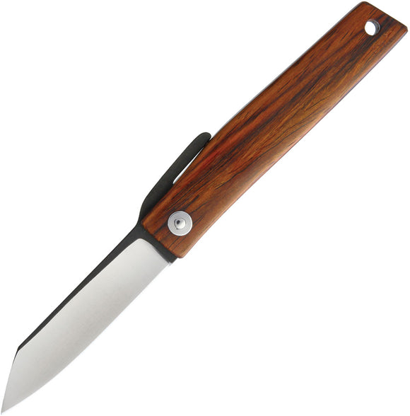 Ohta Knives FK7 Brown Cocobolo Wood Folding D2 Steel Pocket Knife FK7CO