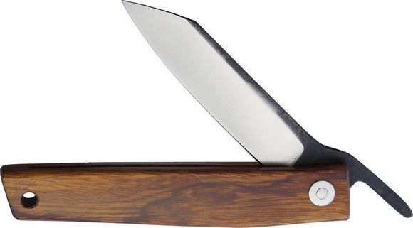 Ohta Knives FK7 Brown Desert Ironwood Folding D2 Steel Pocket Knife FK7P