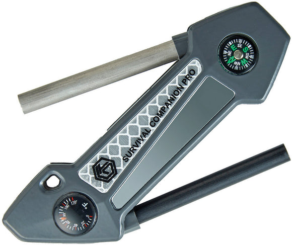 Off Grid Tools Survival Companion Aluminum Fire Starter Knife Multi-Tool TC400