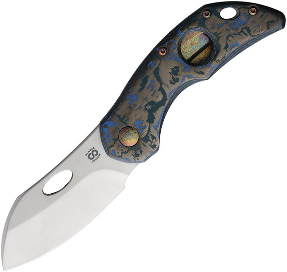 Olamic Cutlery Busker Framelock Arctic Storm Folding MagnaCut Pocket Knife 383