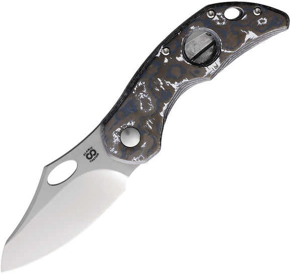Olamic Cutlery Busker Framelock Semper CF Folding MagnaCut Pocket Knife 794
