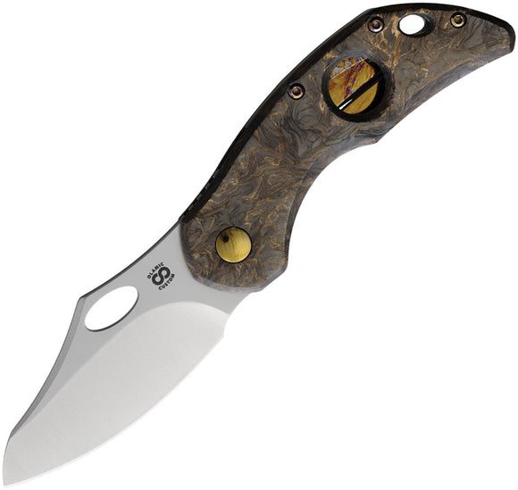 Olamic Cutlery Busker Framelock Carbon Fiber Folding MagnaCut Pocket Knife 982
