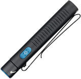 Olight Arkflex Black & Blue Smooth 4.25" Water Resistant Flashlight ARKFLEXBK