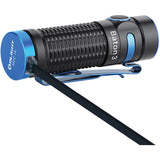 Olight Baton 3 Flashlight Black Aluminum Blue Clip Water Resistant BATON3BK